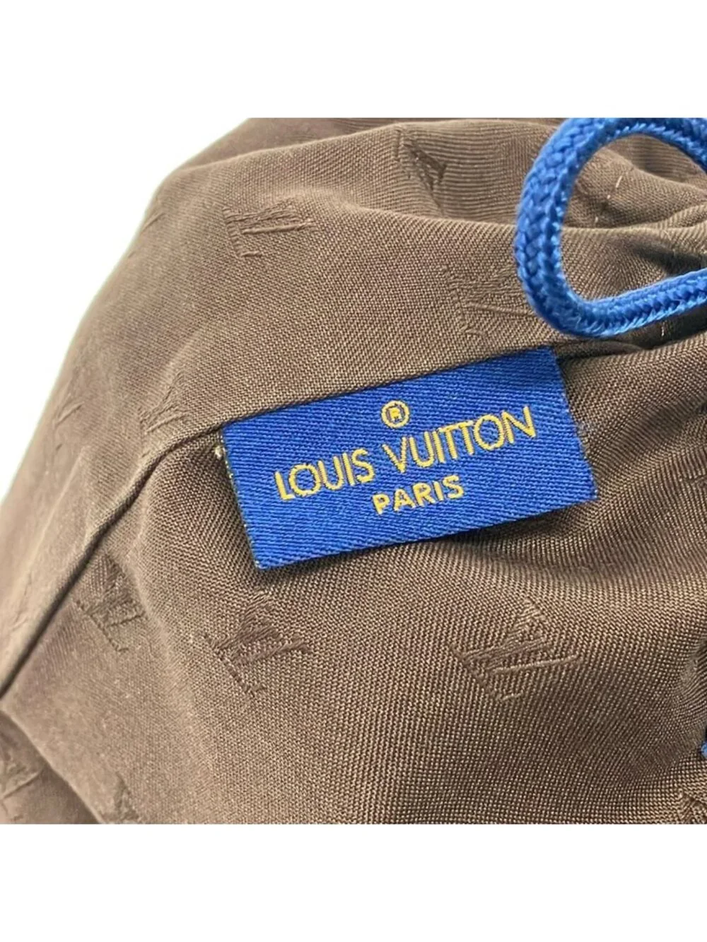 Louis Vuitton Pouch Rondo Brown Cotton
